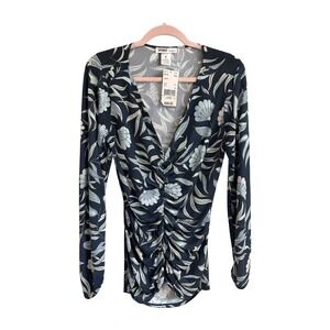 White House Black Market (WHBM) Outlet Ruched Jersey Top NWT Size XL MSRP $655